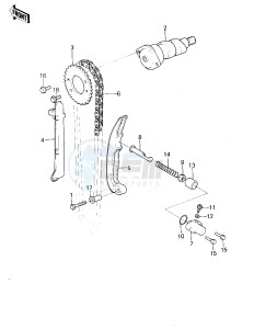 KL 250 A [KLR250] (A3-A4) [KLR250] drawing CAMSHAFT_CHAIN_TENSLONER