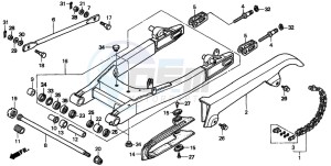 VT750DCA SHADOW SPIRIT drawing SWINGARM