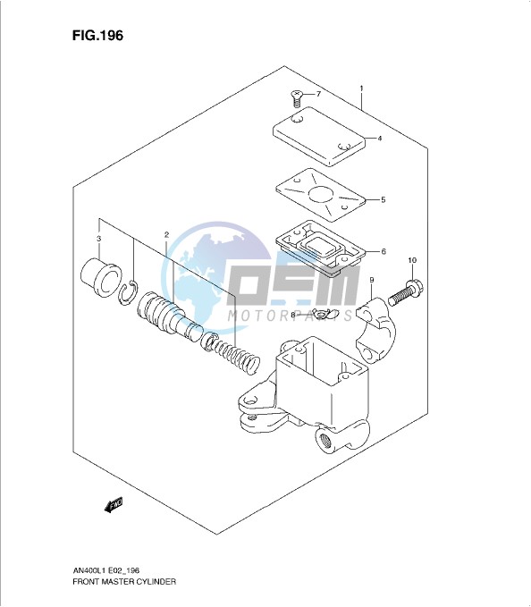 FRONT MASTER CYLINDER (AN400ZAL1 E19)