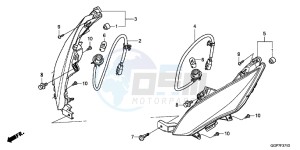 NSC50E Vision 50 - NSC50E UK - (E) drawing FRONT WINKER