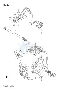 LT-F400 (P24) drawing LEFT REAR WHEEL