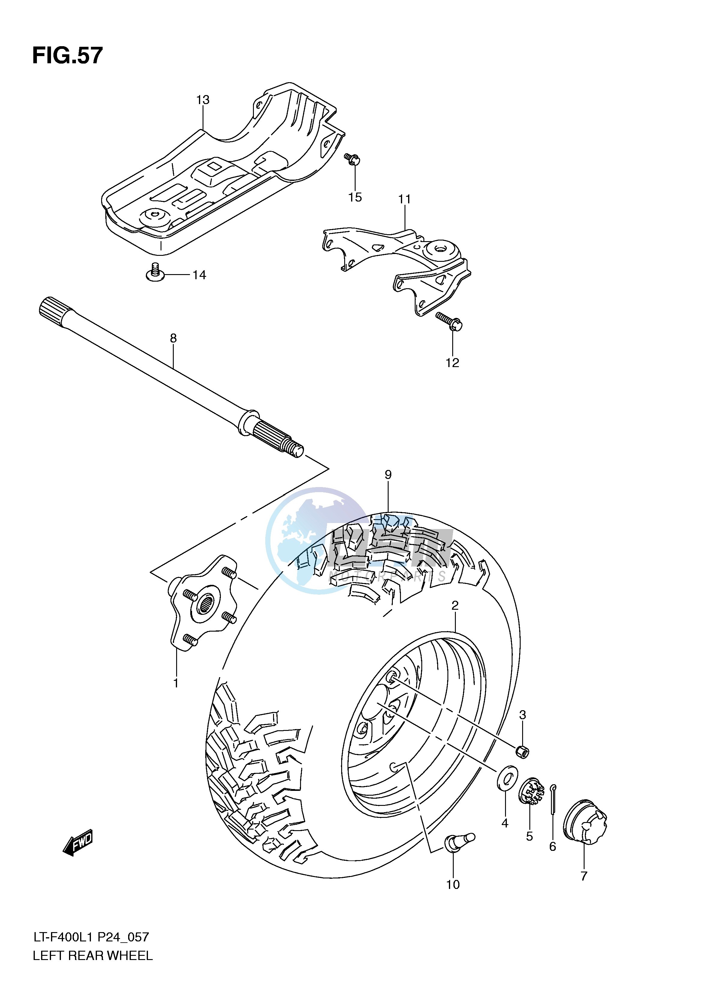 LEFT REAR WHEEL