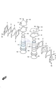 DF 300B drawing Exhaust Cover