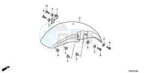 VTR2509 France - (F / CMF LL MK) drawing FRONT FENDER