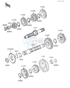 KX 250 E [KX250] (E1) [KX250] drawing TRANSMISSION