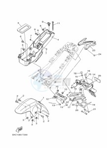 MT-07 ABS MTN690-A (B4C9) drawing FENDER