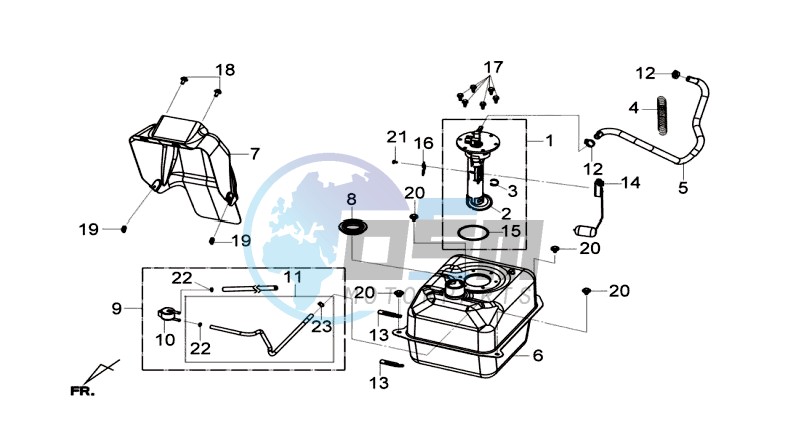 FUEL TANK - FUEL CUT