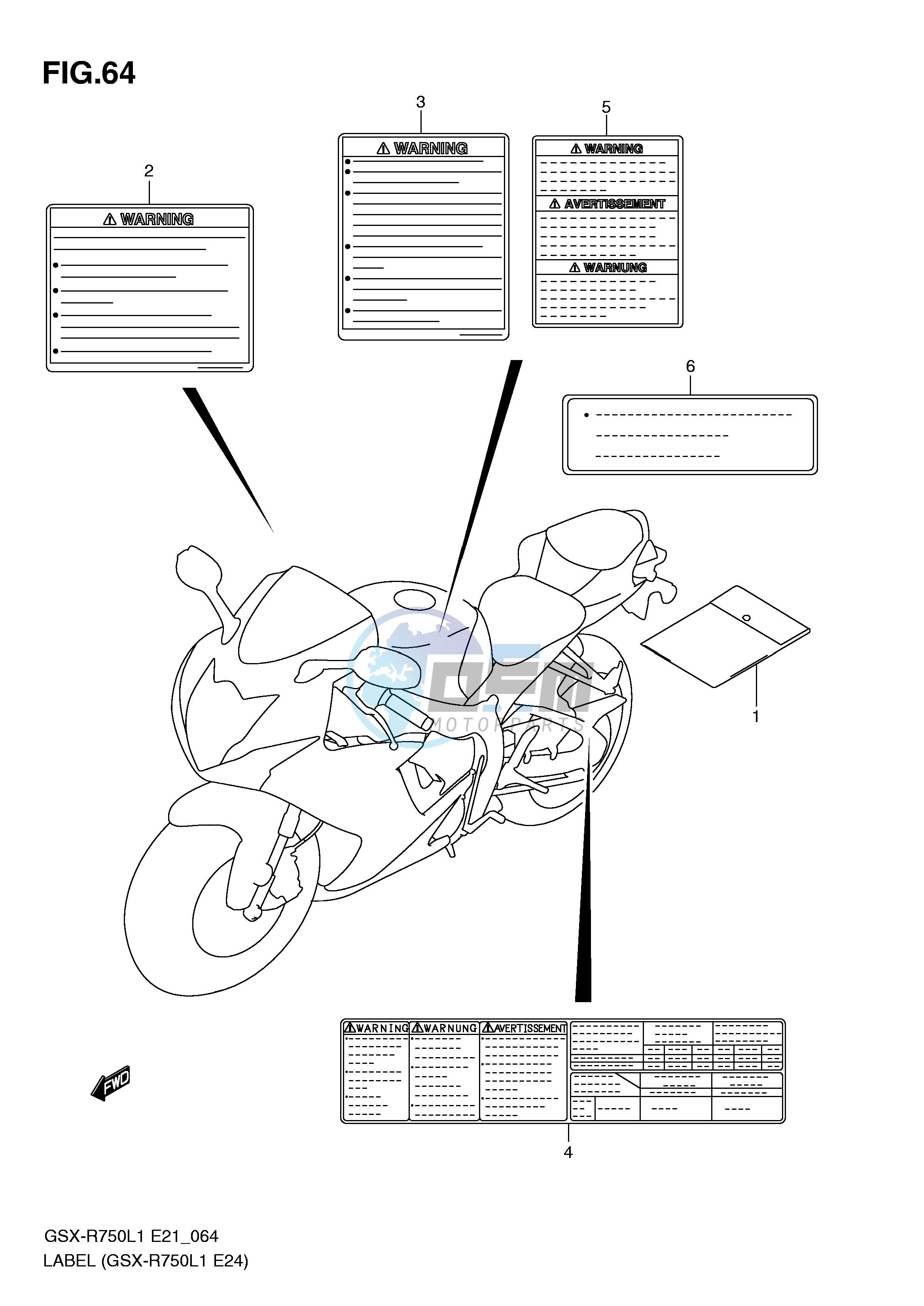 LABEL (GSX-R750L1 E24)