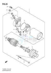 TU250X (E24) drawing STARTING MOTOR