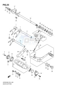 GSF650 (E2) Bandit drawing GEAR SHIFTING