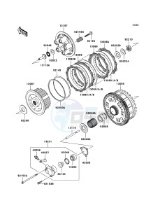 ZZR1400 ZX1400A7F FR GB XX (EU ME A(FRICA) drawing Clutch