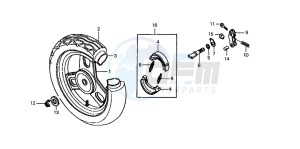 SA50 drawing REAR WHEEL