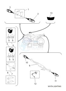 YFM450FWBD KODIAK 450 EPS (BHT5) drawing WVTA Lighting