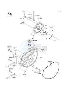 JT 900 B [900 STX] (B1-B2) [900 STX] drawing ENGINE COVER-- S- -