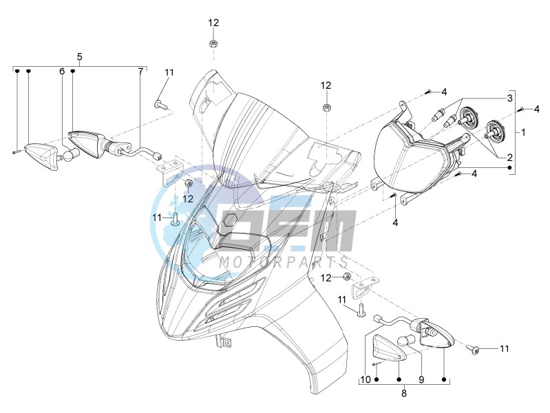 Front headlamps - Turn signal lamps