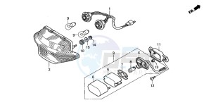 XL1000V VARADERO drawing TAILLIGHT