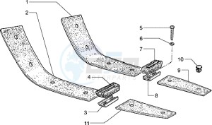 Hexagon 125 EXS1T 125cc drawing Rubber mats