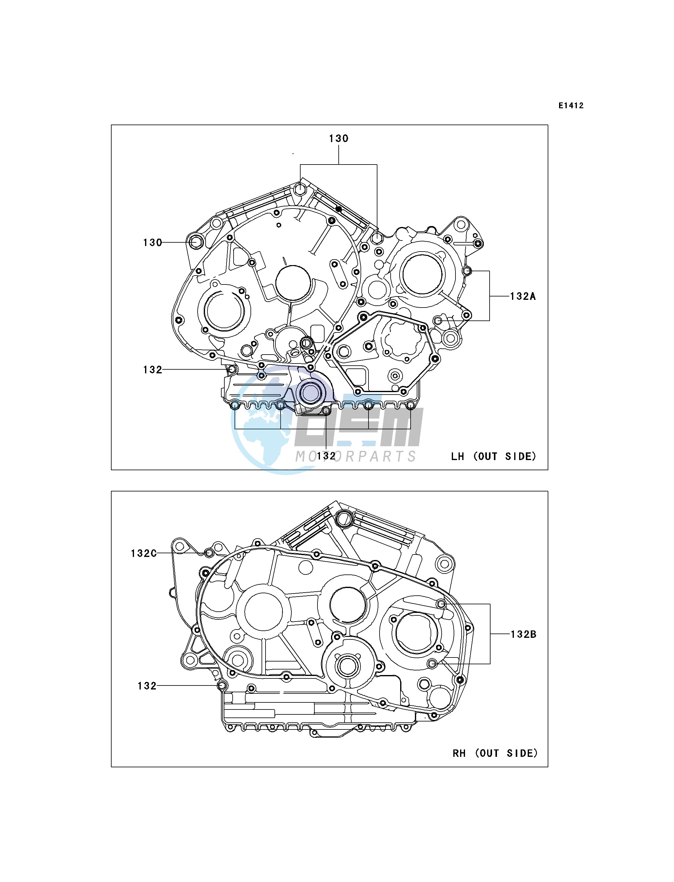 CRANKCASE BOLT PATTERN