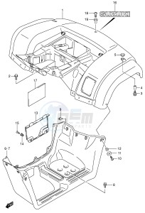 LT-F400 (P3-P28) drawing REAR FENDER (MODEL K3)