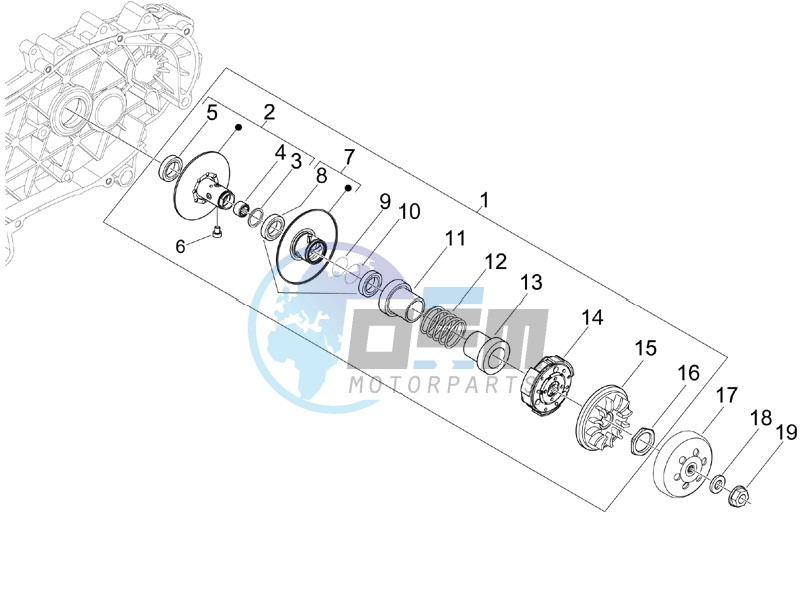 Driven pulley