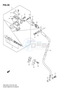 RM-Z450 (E3) drawing FRONT MASTER CYLINDER