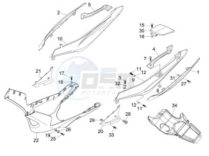 Nexus 125 e3 drawing Side cover - Spoiler