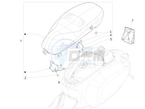 Primavera 50 4T-4V (EMEA) drawing Saddle/seats