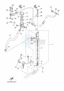 XSR700 MTM690D-U (BJY2) drawing REAR MASTER CYLINDER