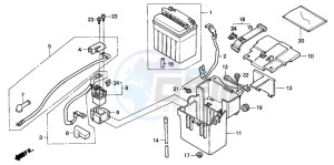 CBR1000F drawing BATTERY