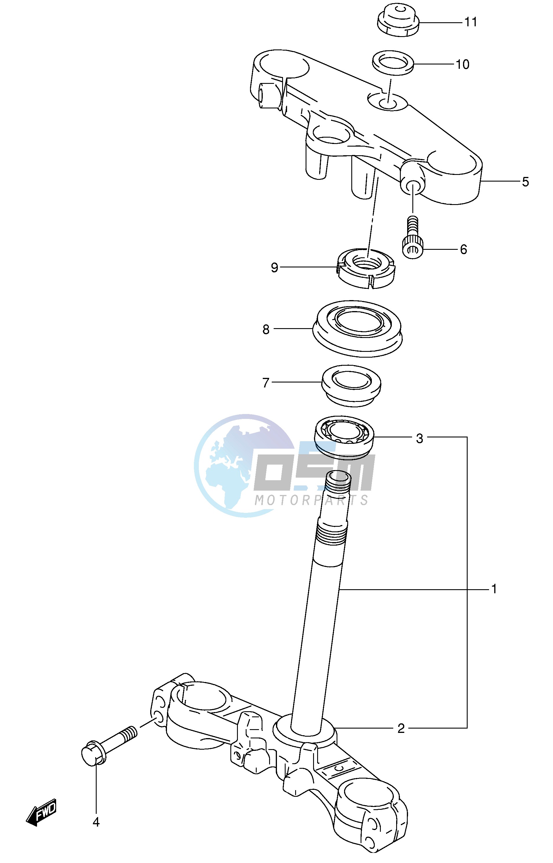 STEERING STEM (SV650SK1 SK2)