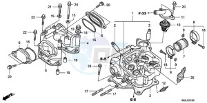 TRX500FAA Europe Direct - (ED) drawing CYLINDER HEAD