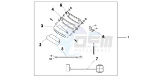 XL1000V drawing REAR FOG LIGHT KIT