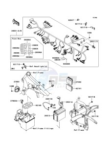 VN900_CUSTOM VN900CBF GB XX (EU ME A(FRICA) drawing Chassis Electrical Equipment