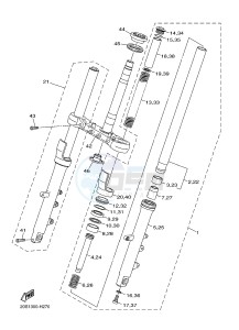 XJ6S ABS 600 (36D6) drawing FRONT FORK