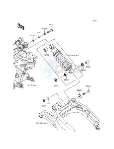 ER-6F_ABS EX650FEF XX (EU ME A(FRICA) drawing Suspension/Shock Absorber