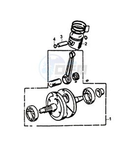 WOLF SB125Ni (L8) EU drawing CRANKSHAFT / PISTON / PISTON SPRING