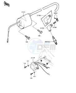 KDX 250 B [KDX250] (B2) [KDX250] drawing IGNITION