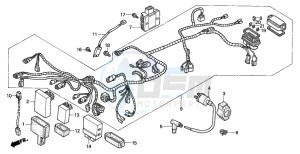 TRX450FM drawing WIRE HARNESS (TRX450FM)