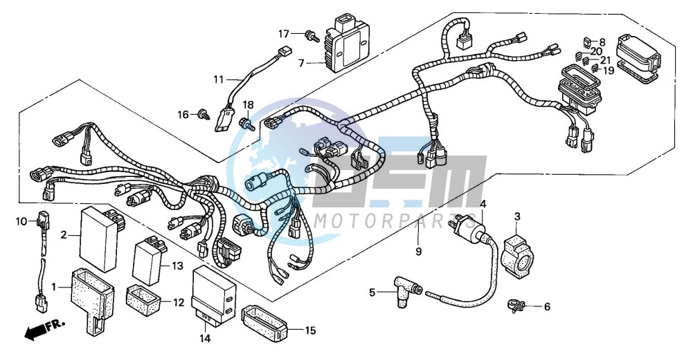 WIRE HARNESS (TRX450FM)