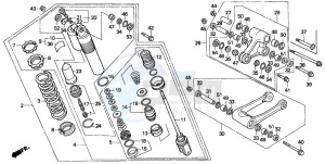 CR500R drawing REAR CUSHION (CR500RM/RN/RP)