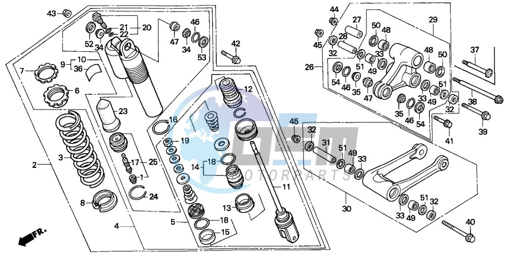 REAR CUSHION (CR500RM/RN/RP)