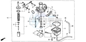 CLR125 CITY FLY drawing CARBURETOR