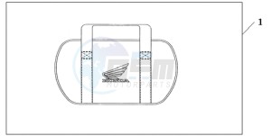 GL18009 SI / AB NAV - (SI / AB NAV) drawing SADDLEBAG COOLER