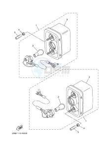 YXE700E YXE70WPXH WOLVERINE R-SPEC EPS (2MBD) drawing TAILLIGHT