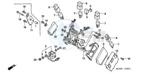 VFR800A9 France - (F / ABS CMF MME) drawing COWL STAY (VFR800A)