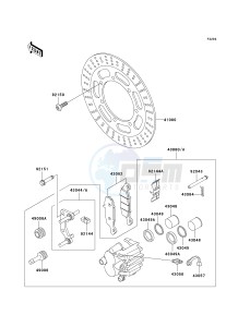 VN 1500 B [VULCAN 88 SE] (B1-B3) N8FA drawing FRONT BRAKE