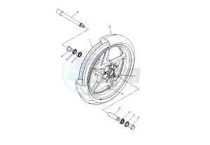 FZ1 1000 drawing FRONT WHEEL