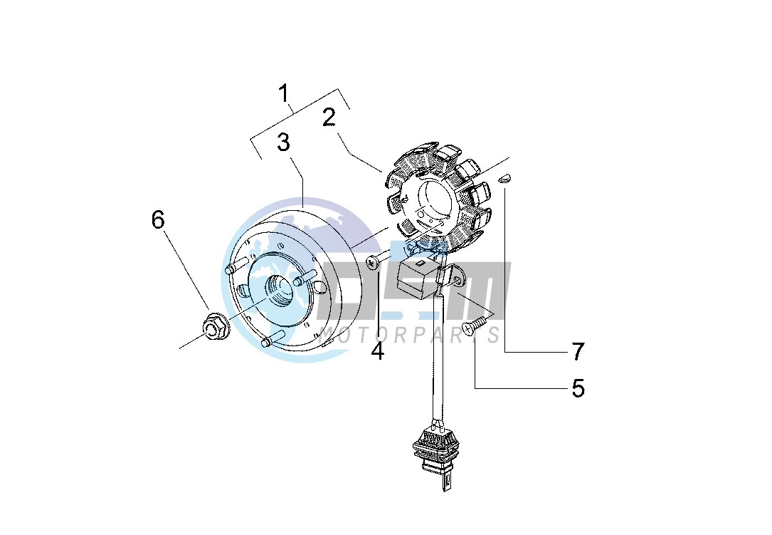 Flywheel magneto