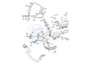 XC VERSITY 300 drawing STEERING HANDLE-CABLE