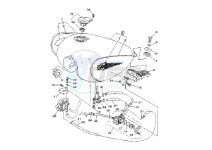 XV VIRAGO 125 drawing FUEL TANK